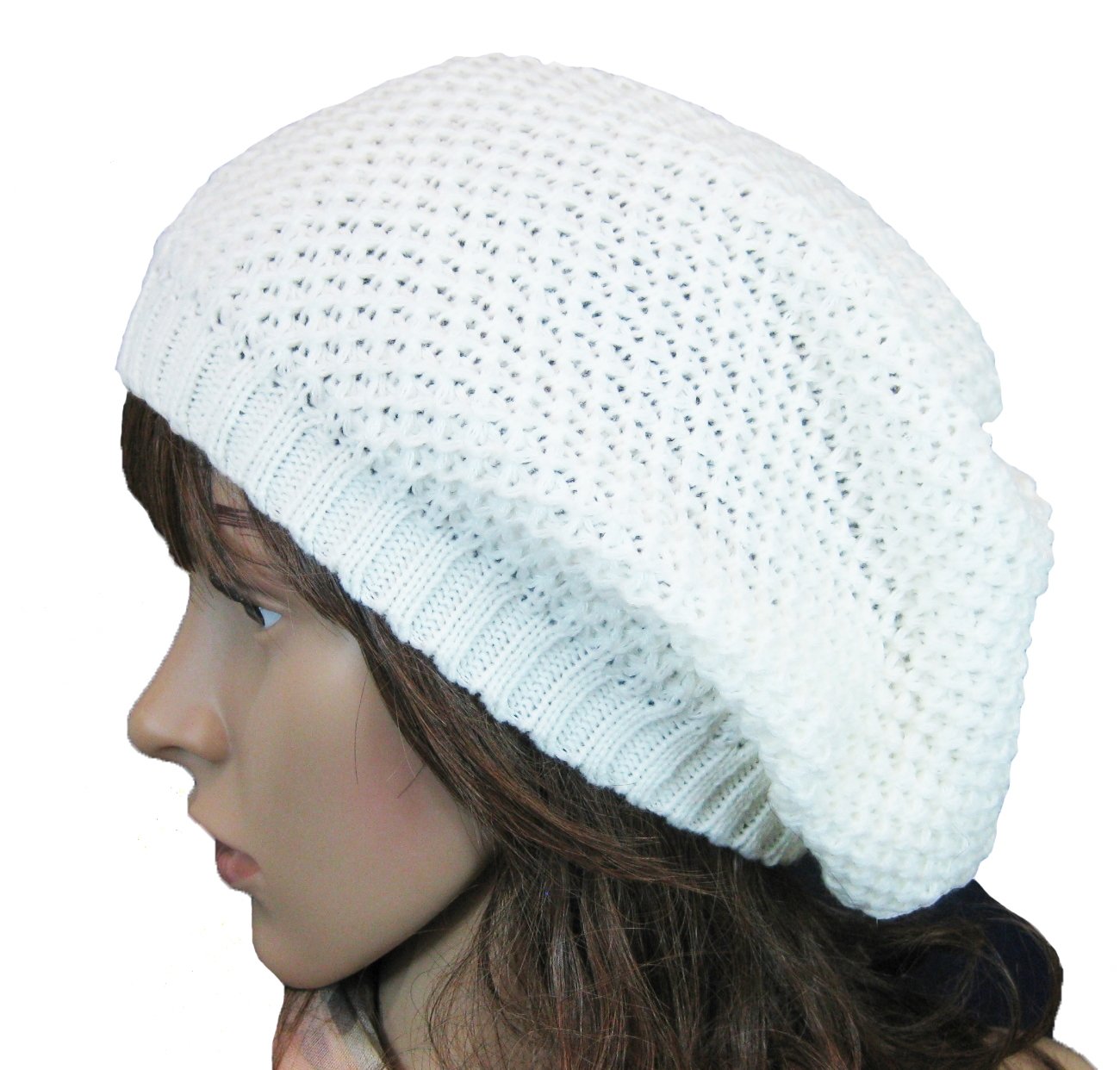 Women Men Slouchy Baggy Beanie Knit Crochet Oversized Skull Ski Hat Cap