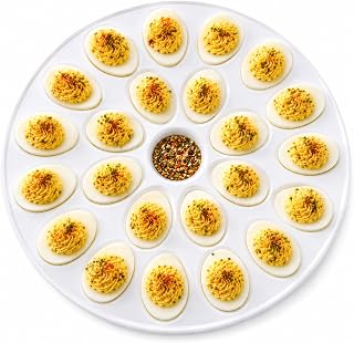 HIC Kitchen Porcelain Deviled Egg Dish