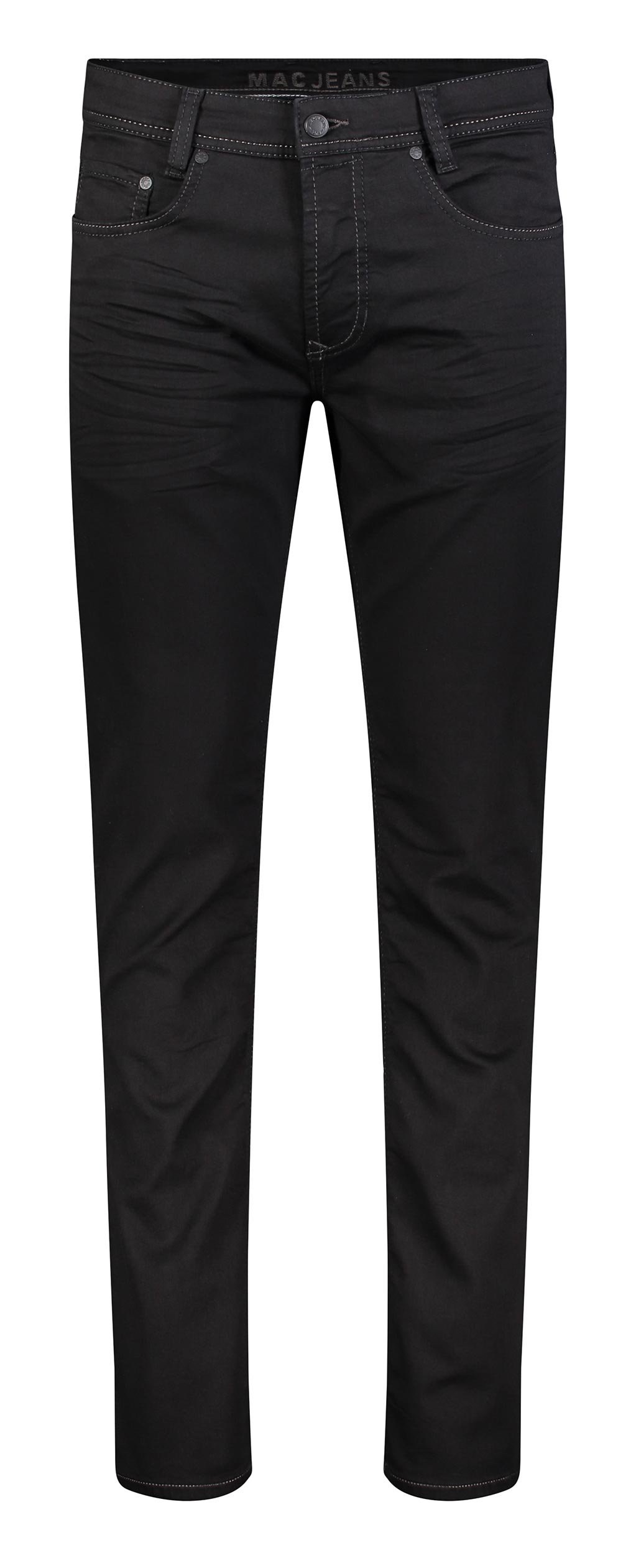 MAC JEANS Herren Straight Jeans Jog'n, Schwarz Black Clean H896, W36/L32