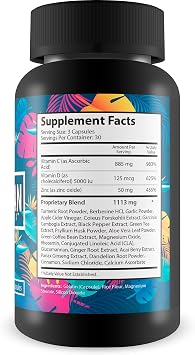 Tropilean Pro Detox - Full Body Detox - Help Flush Toxins for Overall Health - Detoxification Body Cleanser with Vitamin C, Turmeric, CLA, ACV - Promote Improved Energy - Natural Immune Support