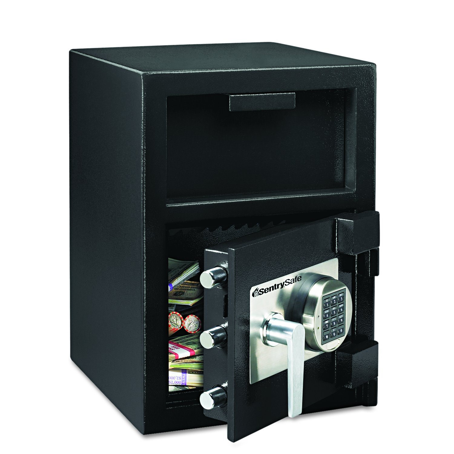Sentry Safe DH109E Depository Safe by SentrySafe – One Size, 1.3 cubic_feet, Iron, Clear, Model DH-109E