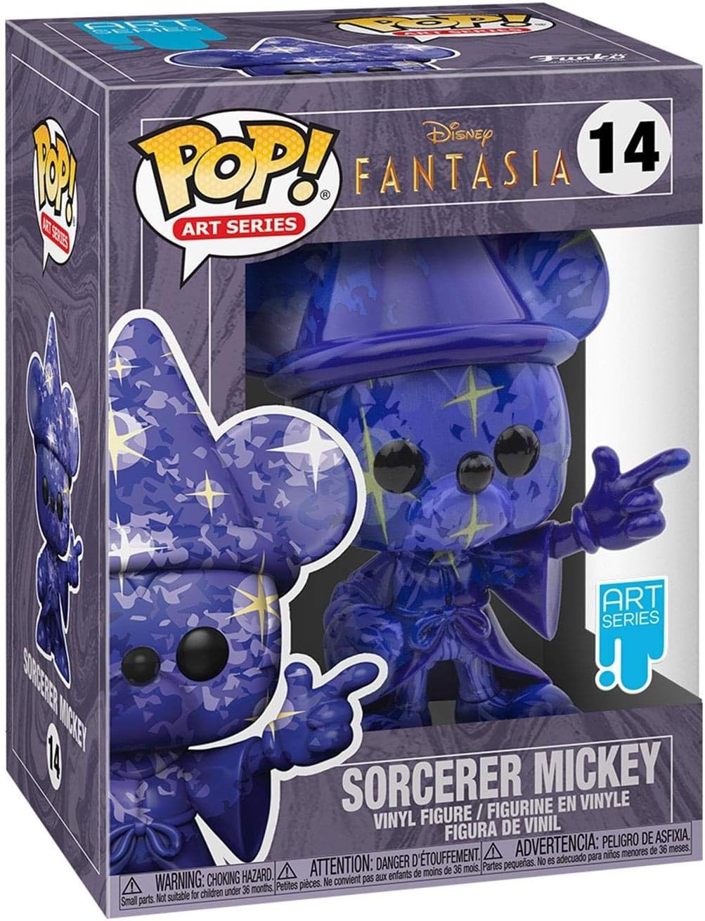 Funko Pop! Disney: Fantasia 80th Anniversary - Artist Series Mickey 1 Vinyl Figure, Blue - Image 4