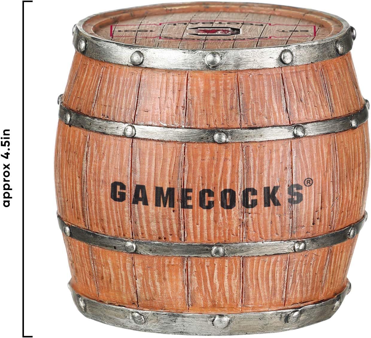 FOCO NCAA College Team Logo 5-Pack Barrel Beverage Drink Coaster Set