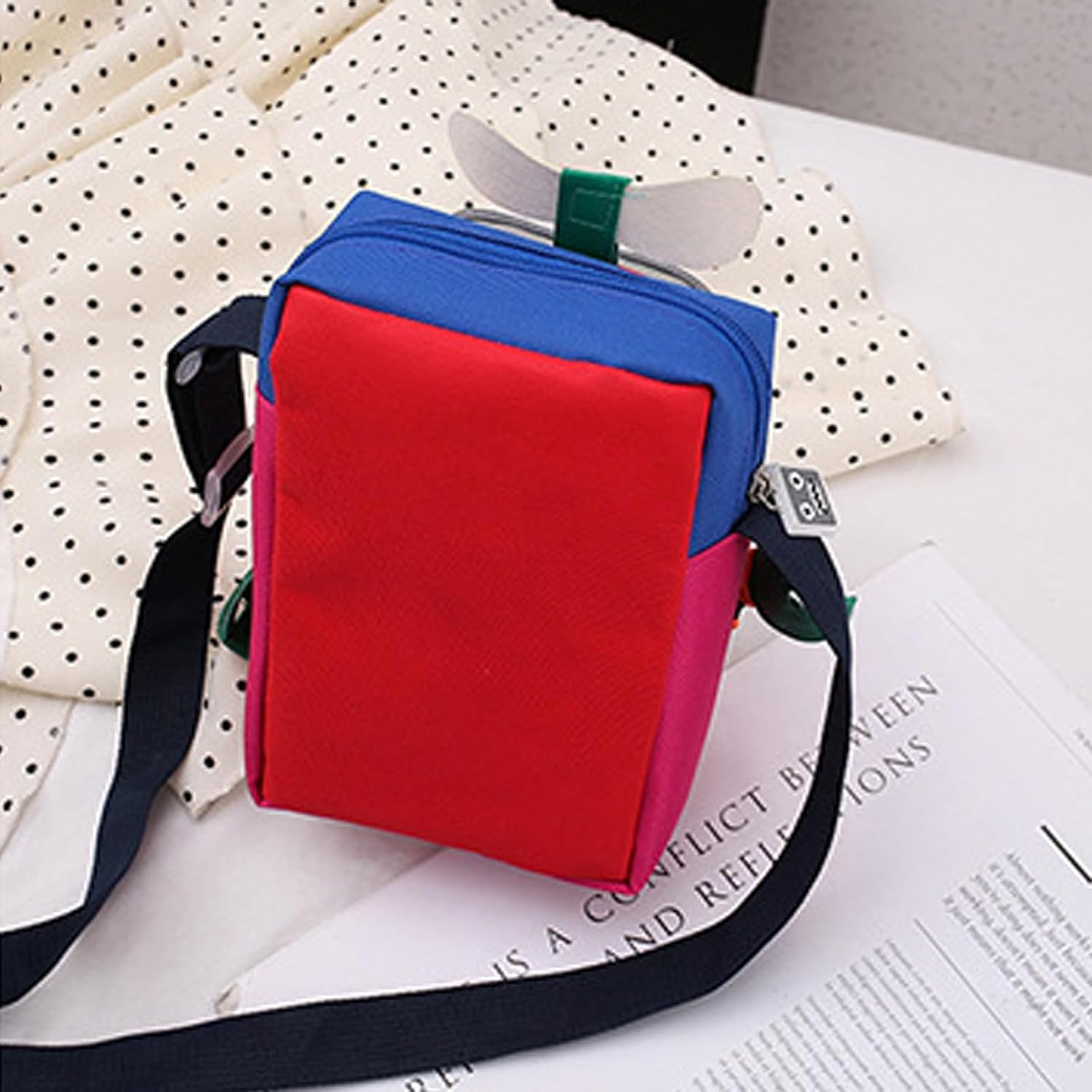 Robot Little Girls Purse Crossbody Bag Shoulder Handbag Wallet for Kids image 5