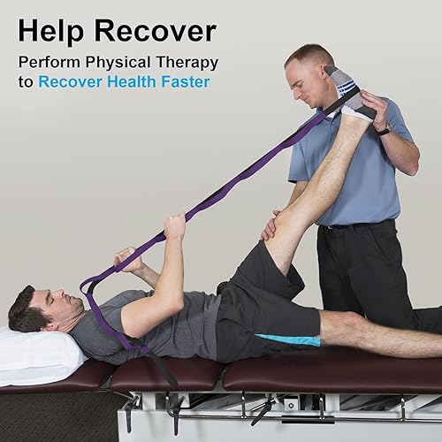 Miniatura 7 de Yoga Strap for Stretching with 10 Loops Inelastic Soft Polyester Cotton Stretch Out Band for Exercise, Yoga, Pilates and Dance for Men and Women