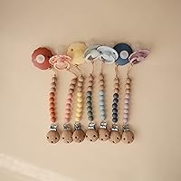 Vista 57 de mushie 100% Silicone Baby Pacifier Clip BPA Free Eva (Powder)