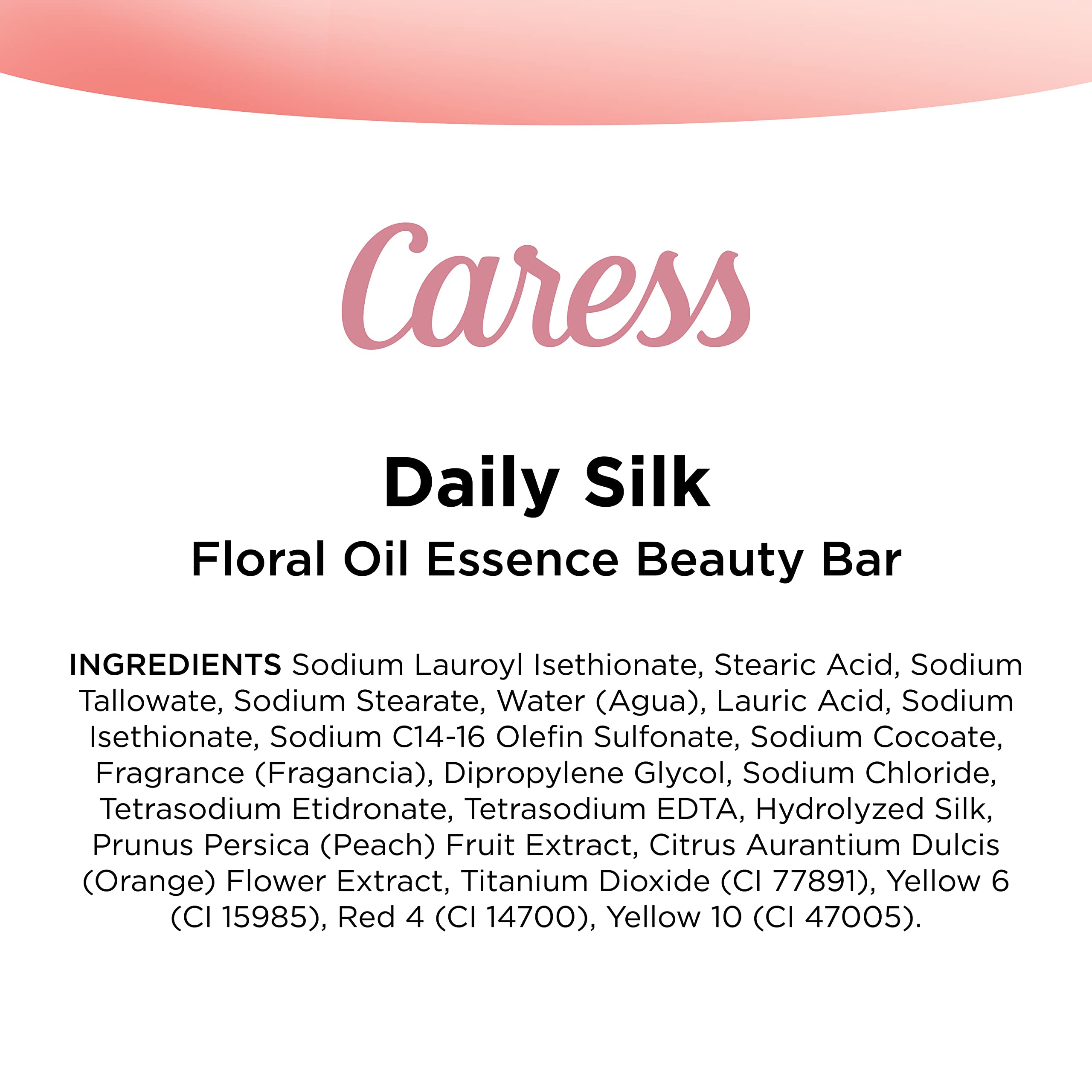 Caress Beauty Bar, codzienny jedwab 113 g, 6 batonów