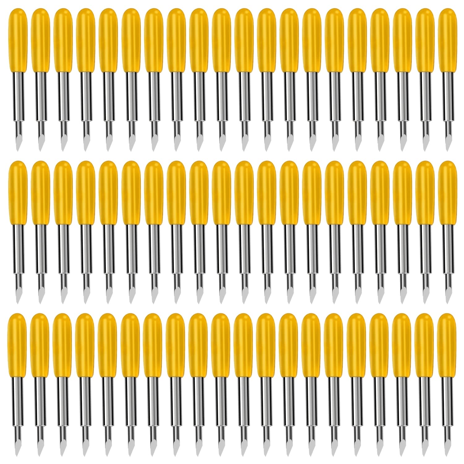 Replacement Blades Compatible with Explore Air/Air 2/Air 3/ Maker/Maker 3 Expression Vinyl Cutting Machines 60 Pcs 30 Degree Fine Point Blades