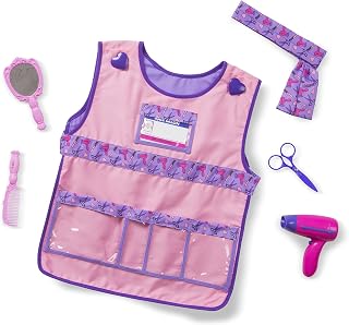 Melissa & Doug Hair Stylist Role Play Costume Dress-Up Set (7 pcs)