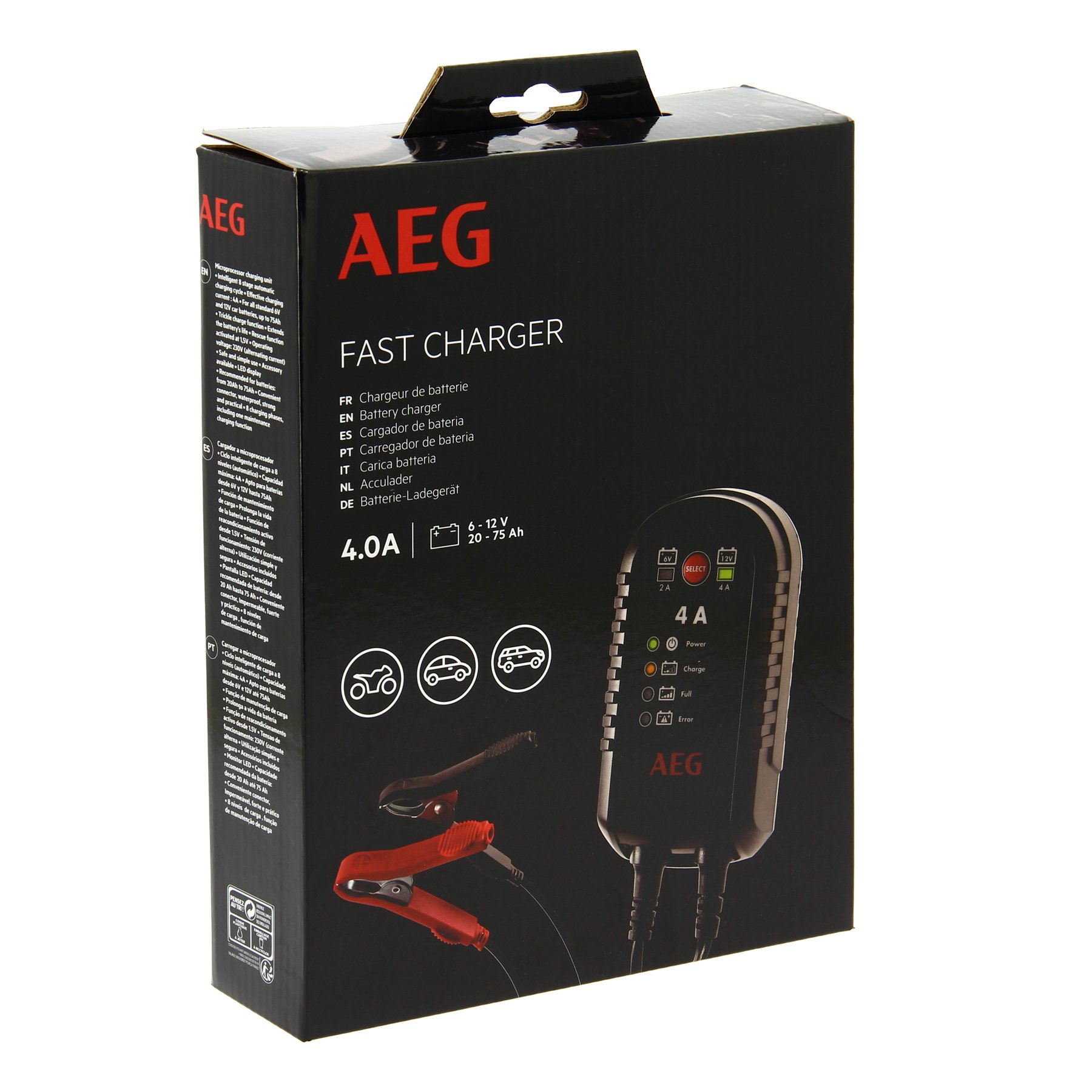 AEG 005183 Elektronisches Auto-Ladegerät 4A