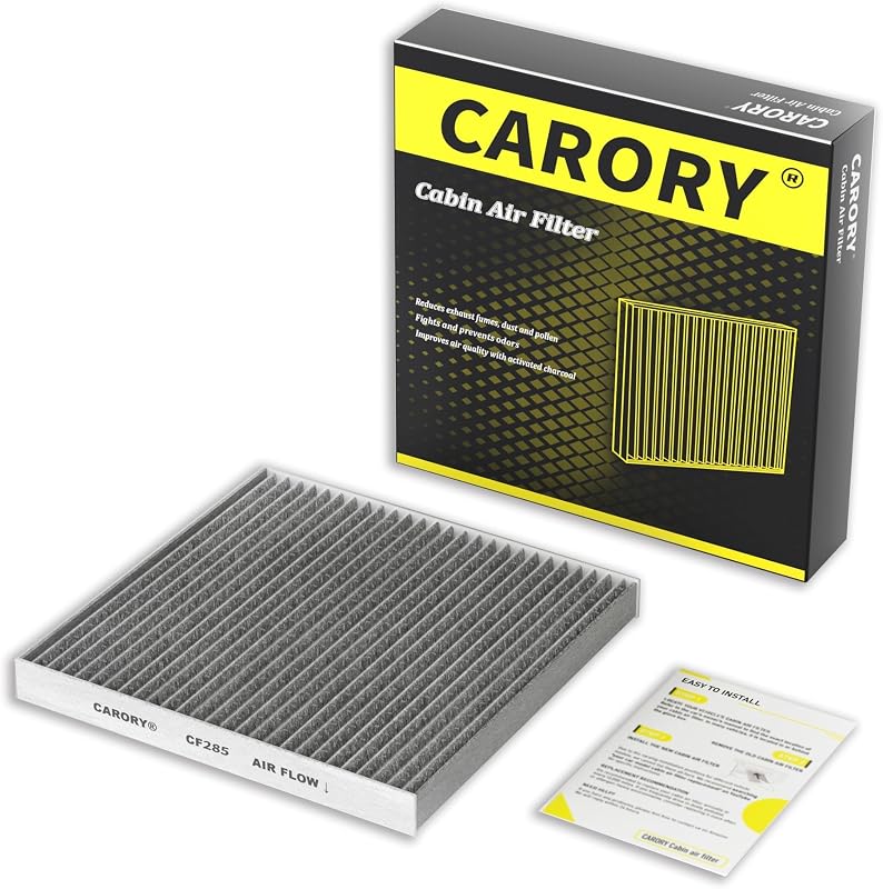 Filtro de ar-condicionado de cabine Carory com carvão ativado CF285 para Toyota, Lexus, Subaru, Jaguar e Land Rover – 1 unidade