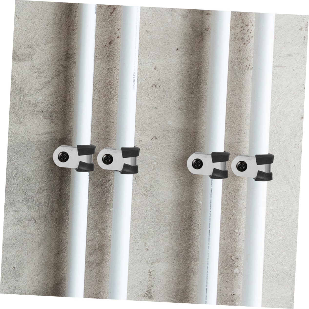 Mipcase 100 Pezzi Morsetti in Acciaio Inox a Forma di R Rivestimento in Plastica, Morsetti per Cavi Isolati Facili da Usare per Uffici e Fabbriche, Diametro Foro 6,3mm