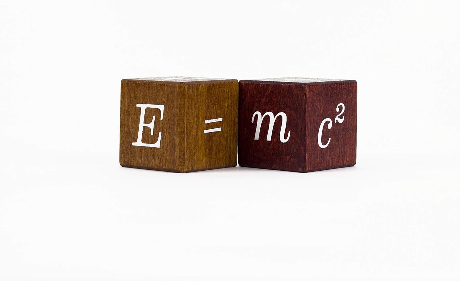 The Einstein Collection E=Mc² Puzzle Cubes - Wooden Cube Puzzle - Professor Puzzle 3D Brain Teaser Puzzles