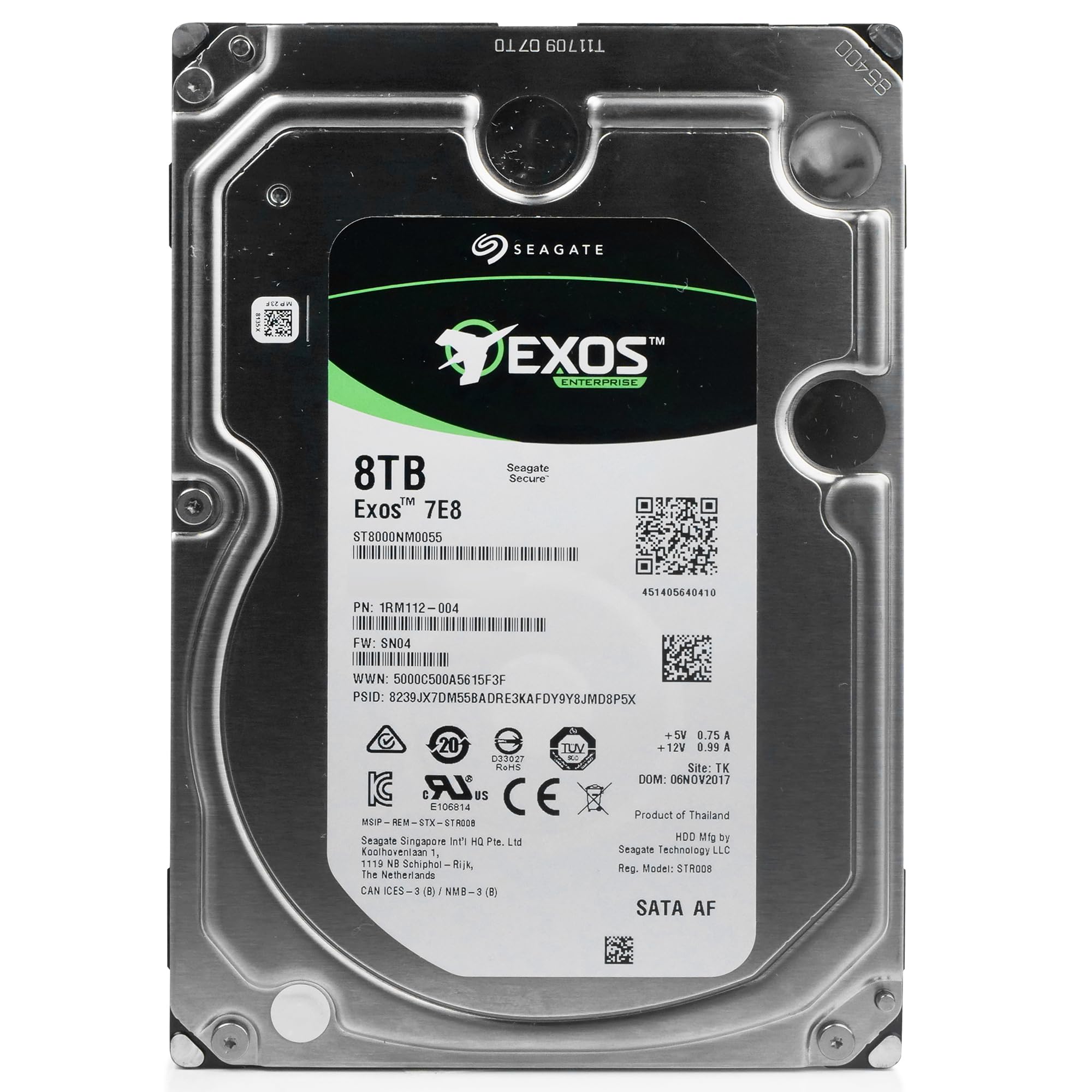 Amazon.com: Seagate Exos 7E8 8TB 512e SATA 256MB Cache 3.5-Inch