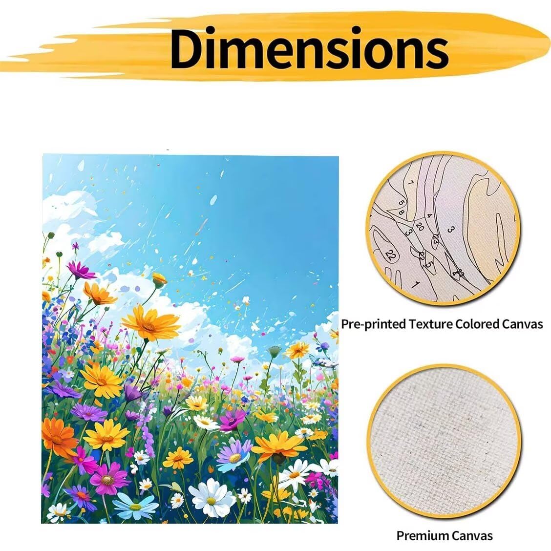 アクリル画 緑の花のデザイン 64858026f9fc1c888e19ebfb5472a6