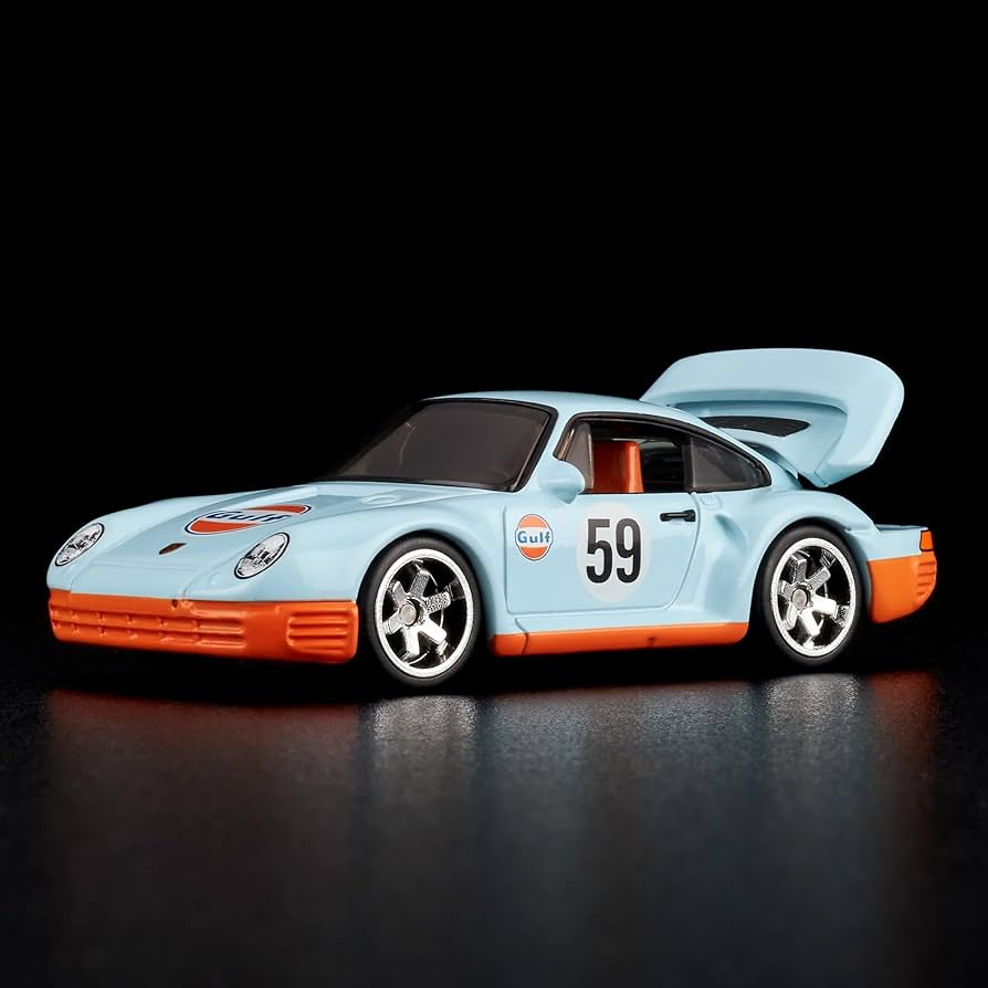 ホットウィール RLC 限定ガルフ ポルシェ 959 Amazon.com: Hot Wheels Porsche 959 Blue RLC Exclusive