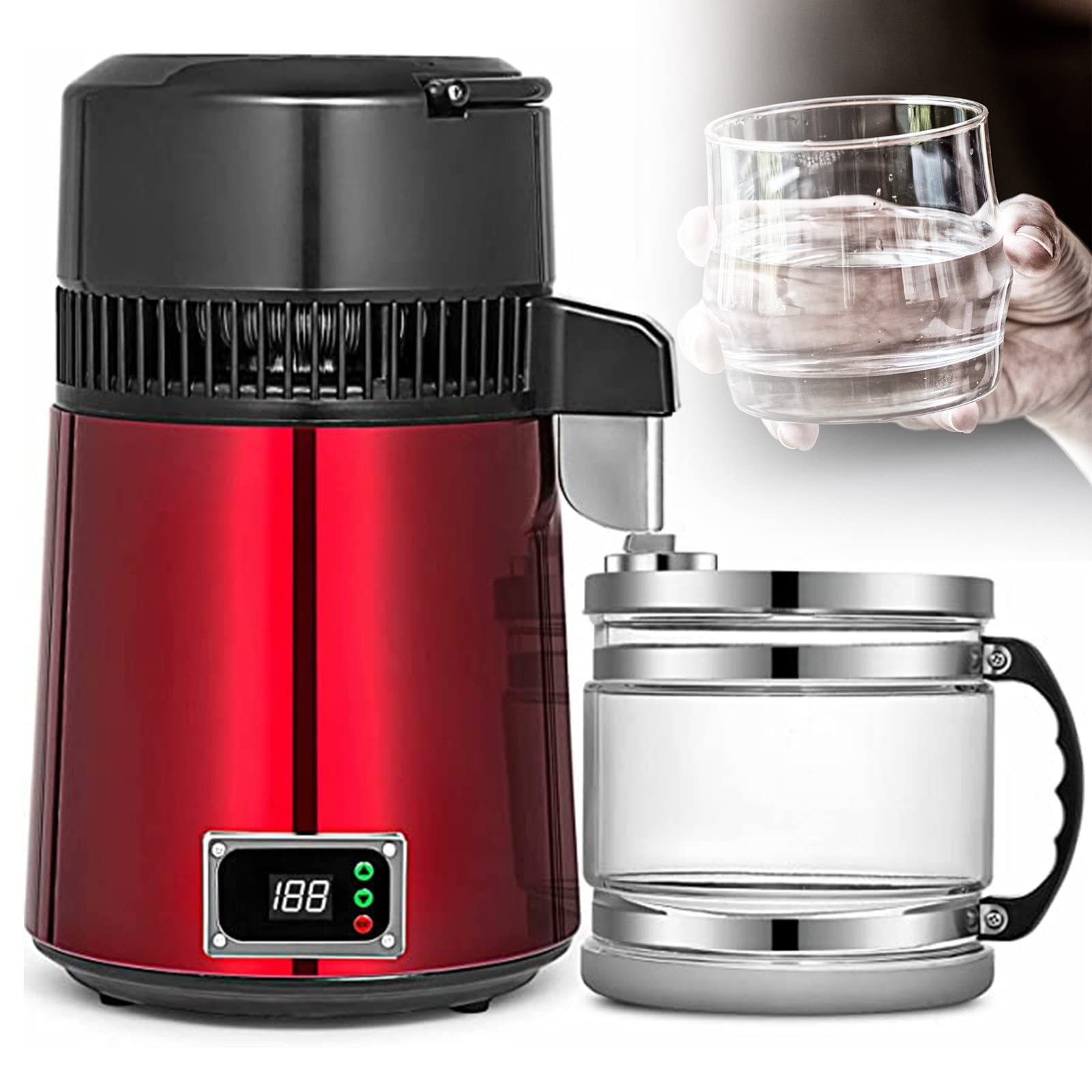 Amazon.com : XYEJL Water Distiller,4 L Stainless Steel Water