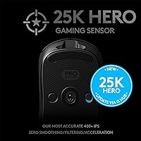 Vista 3 de Logitech Ratón inalámbrico para juegos G 910-005270 Pro con rendimiento de grado eSports
