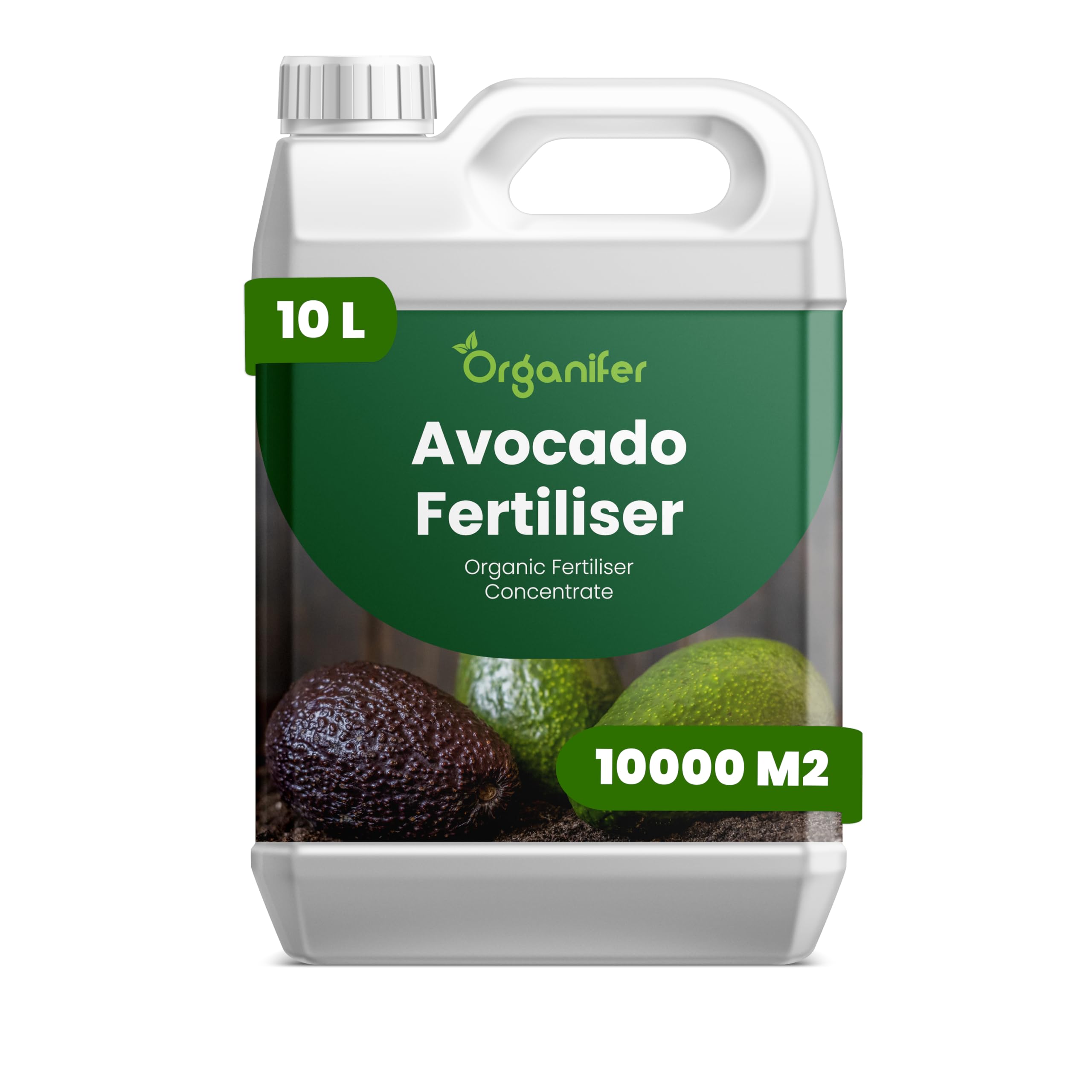Avocado Flüssigdünger - 10L - NPK 2-1-8 | Flüssig-Pflanzendünger Für Kräftige Bäume & Gesunde Blätter - Fördert Wurzeln & Vitalität - Organifer