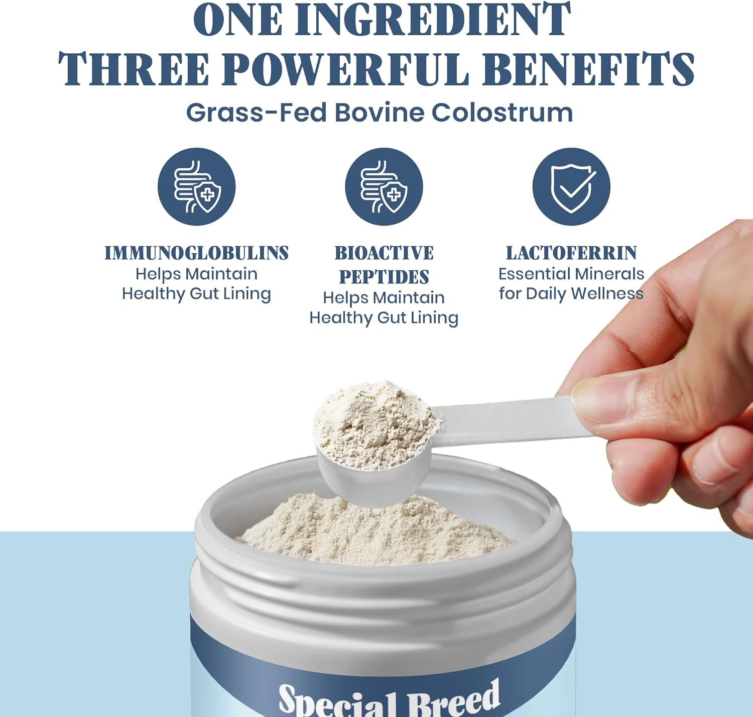 Special Breed Bovine Colostrum for Dogs and Cats – Grass Fed Colostrum Powder – Immune Support, Allergy & Itch Relief – Gut Health & Seasonal Allergy Defense – 600 ct