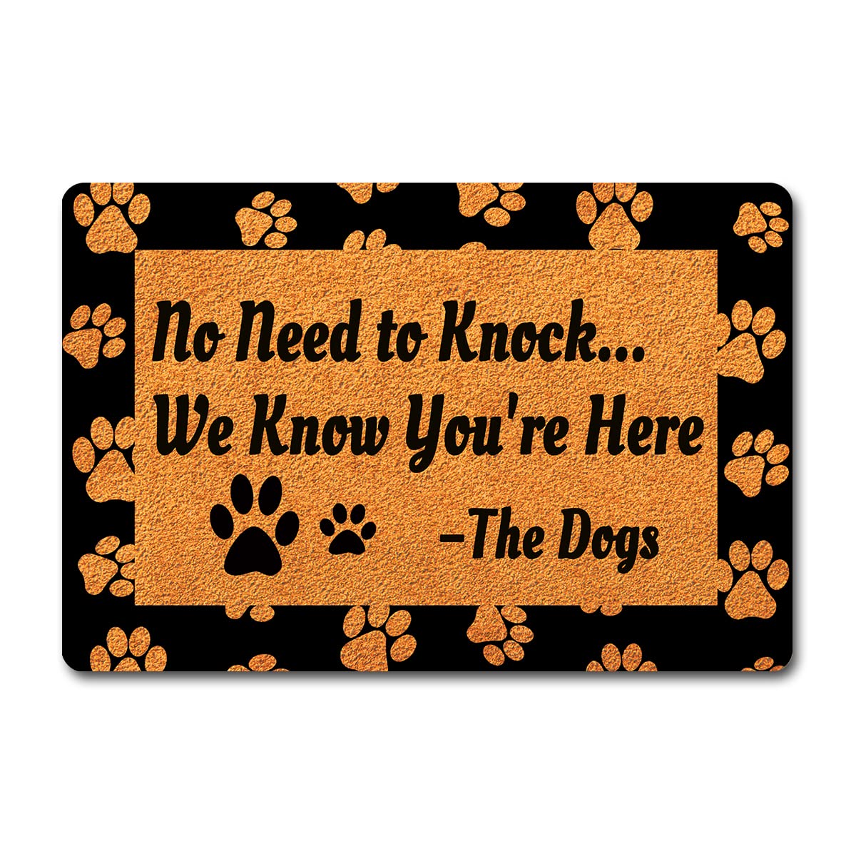 FunXiLin Funny Welcome Doormat(23.6 x 15.7 inch) Non-Slip mat Gift mat Personalized Home Decor mats for in Door Kitchen Entrance Rugs and Mats (No