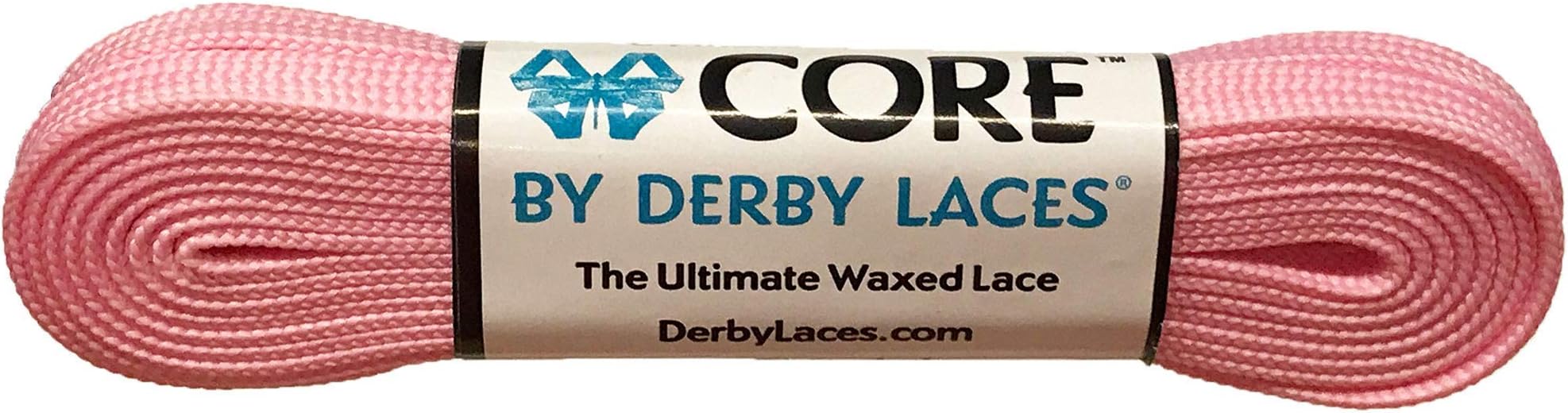Derby Laces CORE Narrow 6mm Waxed Lace for Figure Skates, Roller Skates, Boots, and Regular Shoes