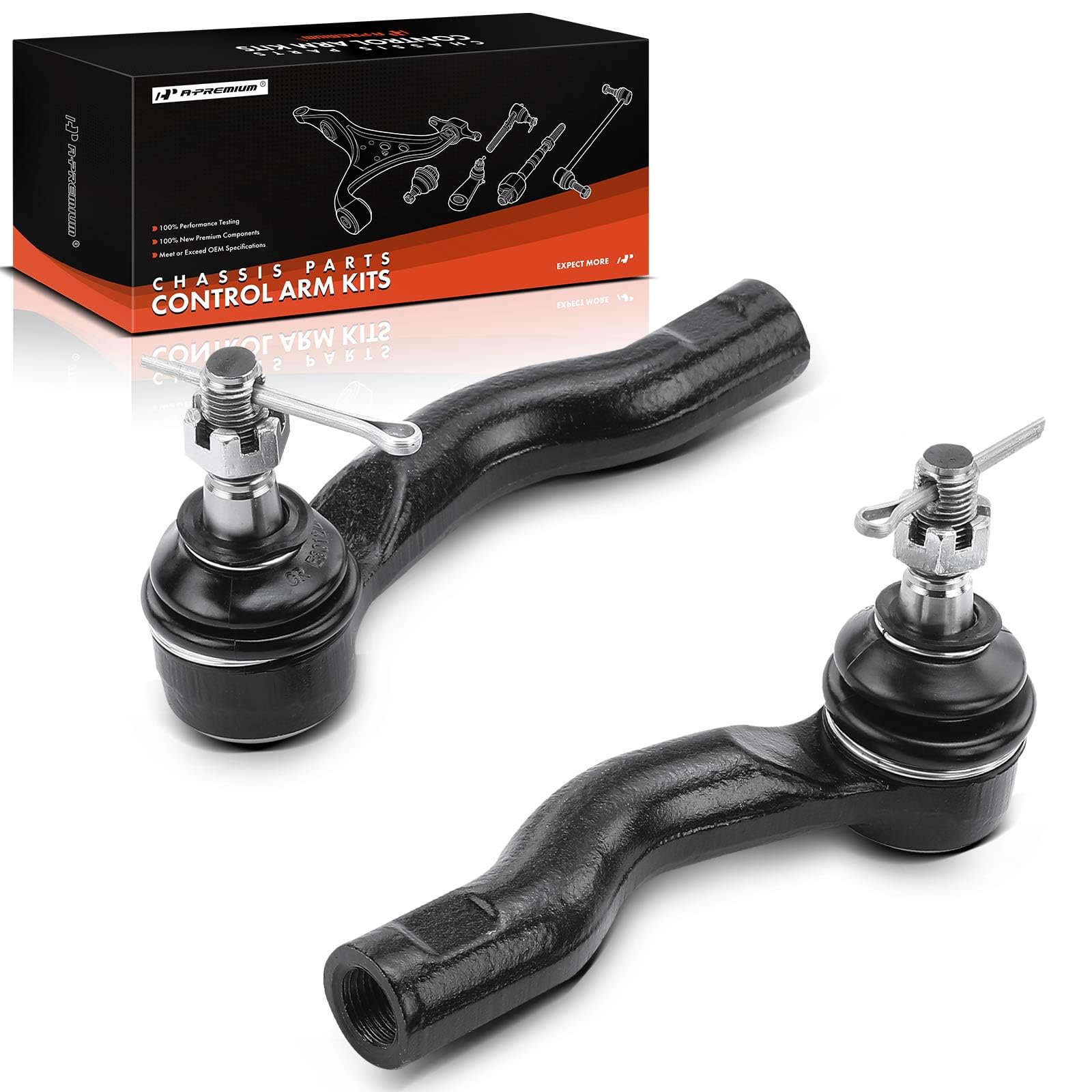 Amazon.com: A-Premium 2 x Front Outer Tie Rod Ends, Compatible