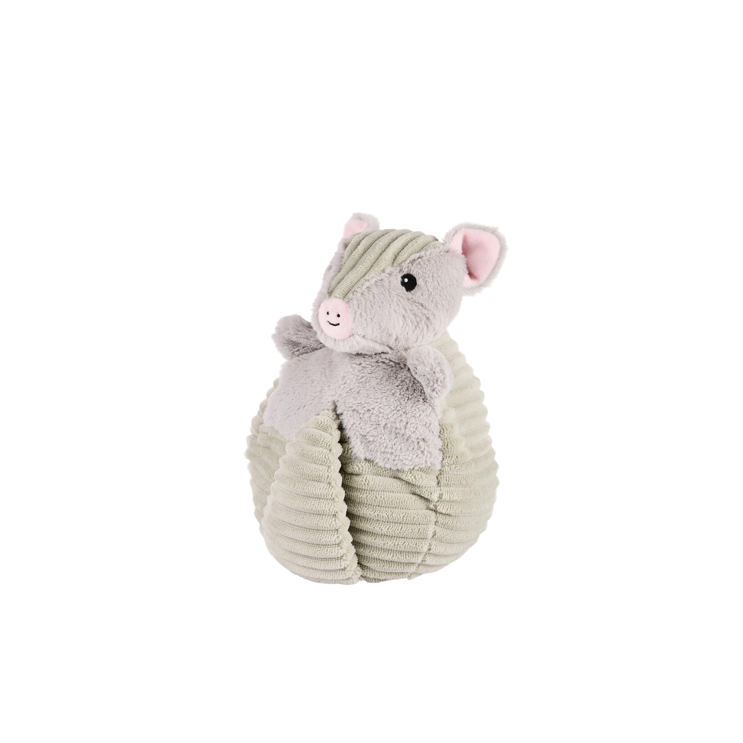 Warmies Armadillo - Peluche de gran tamaño, totalmente apto para microondas y con peso para ansiedad, enfriar en el congelador o calentar en el microondas, cojín de calor suave