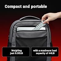 Vista 8 de Soporte para laptop, elevador de computadora de refrigeración para escritorio, 6 ángulos ajustables de aluminio ergonómico, plegable, portátil