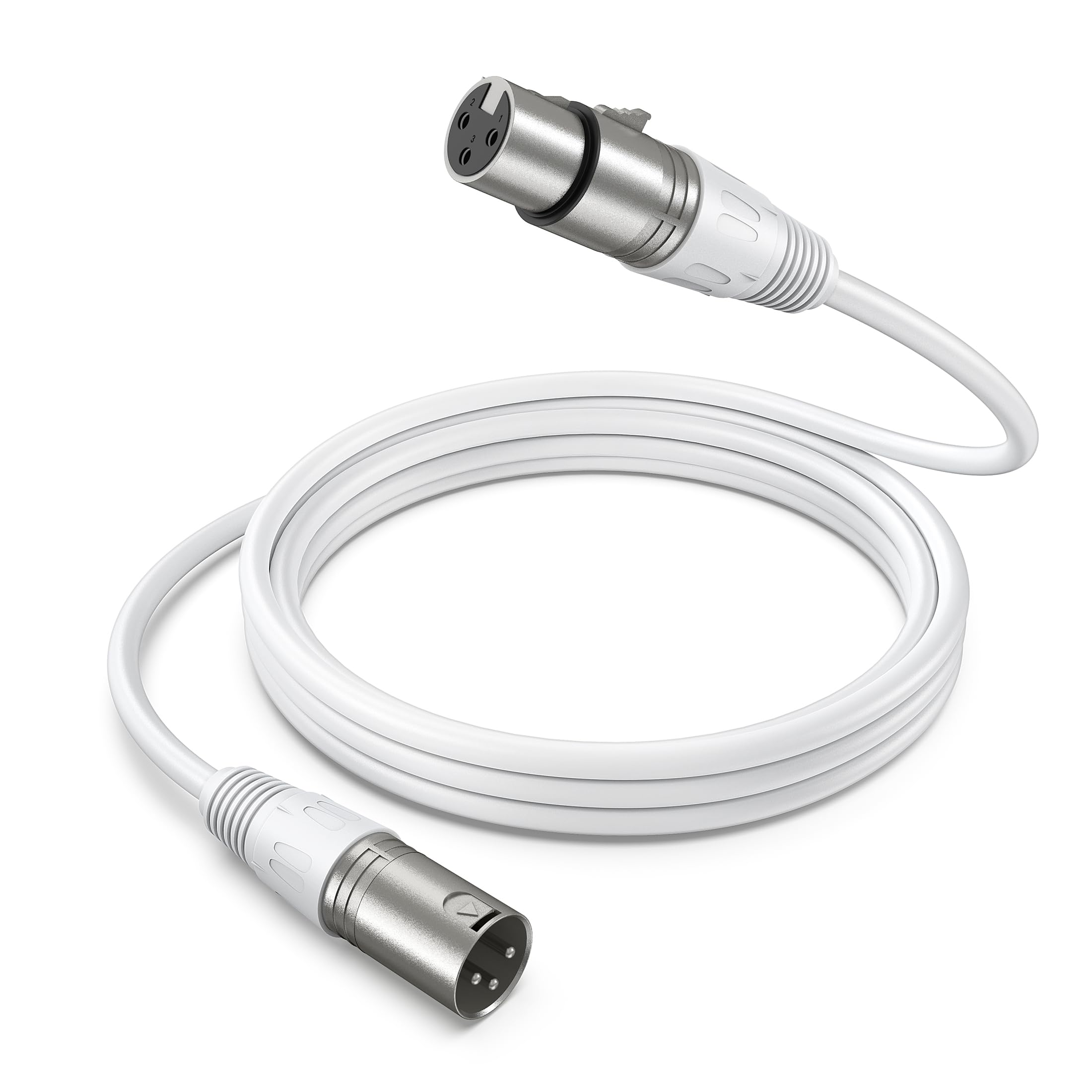 FIFINE XLR Cable, 5.9ft Balanced 3-Pin Microphone Cable for Home Studio Recording,Male to Female XLR Cord for Microphone,Aduio Interface,Streaming-L9CW