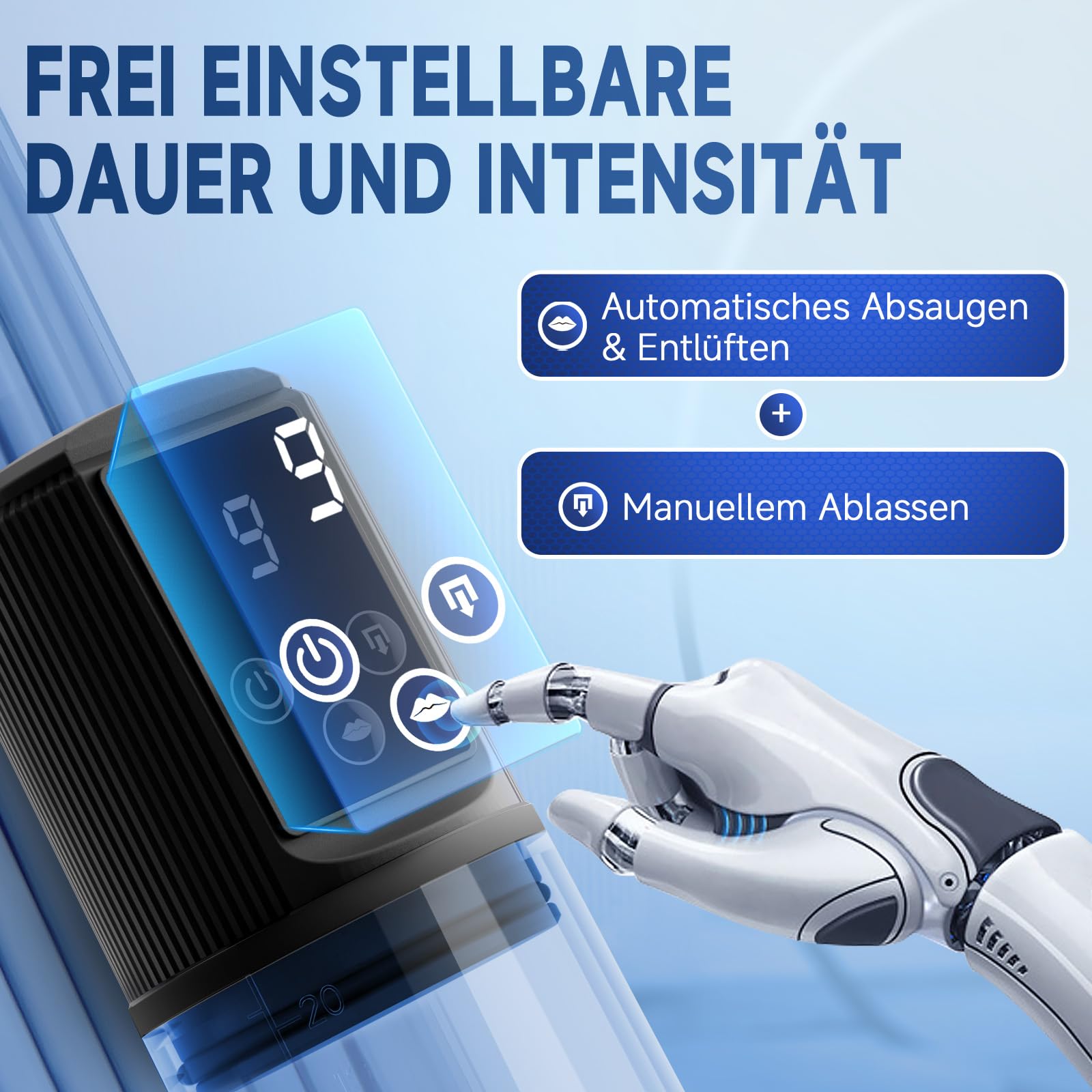 Tagnaff Pompe à Pénis Sextoyse Homme Masturbateurs masculins avec 9 D'aspiration&9 Modes Entraînement Masturbateur Sex Toys avec Anneaux, Ensemble de 7 7ièces