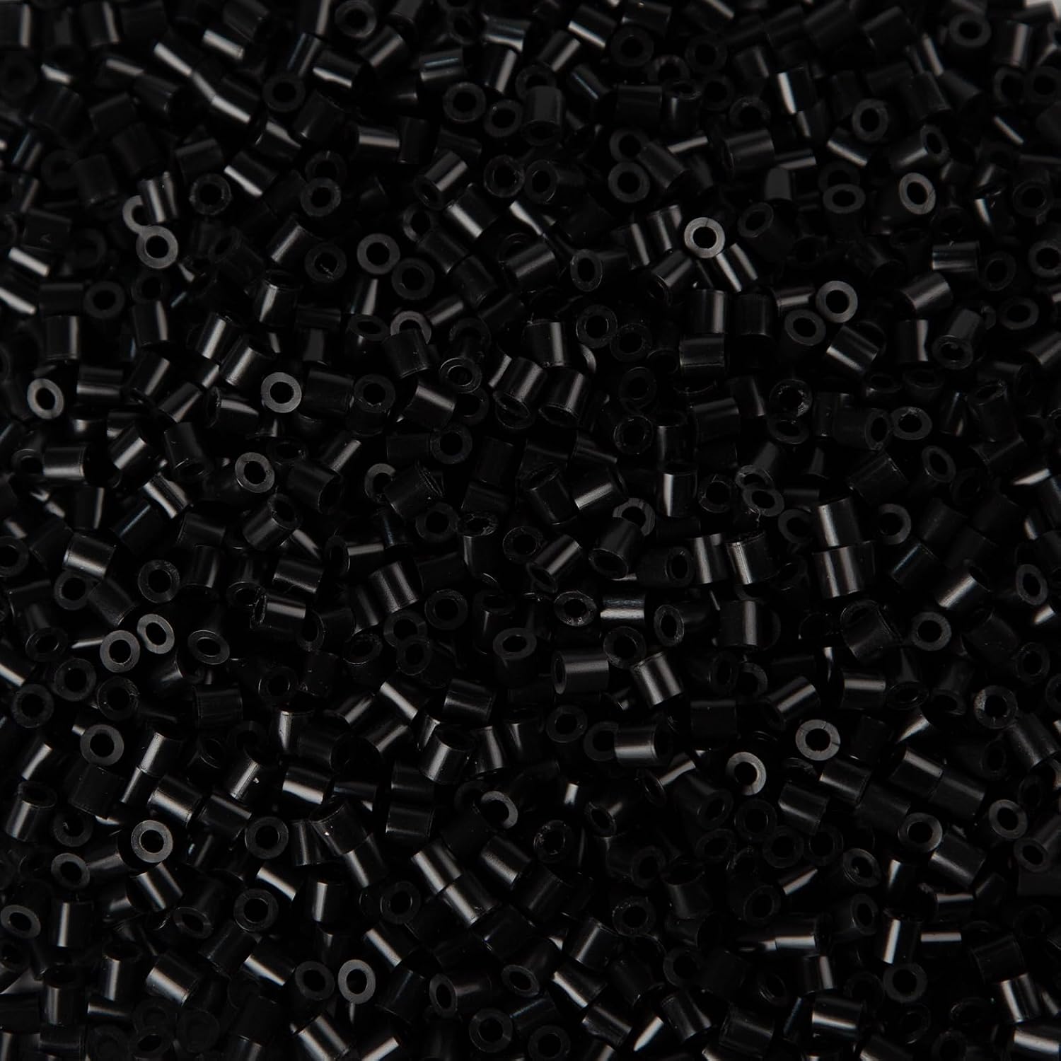 2000Pcs Fuse Beads 5mm Black Kit Melty Bead Bulk Iron Bead for Arts and Crafts Christmas Birthday Gifts (Black)
