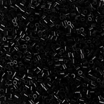 2000Pcs Fuse Beads 5mm Black Kit Melty Bead Bulk Iron Bead for Arts and Crafts Christmas Birthday Gifts Black