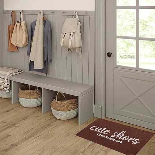 Miniatura 5 de Tapete de bienvenida para puerta delantera, para interiores y exteriores, para rascador de zapatos, bonitos tapetes para quitártelos, tapetes para