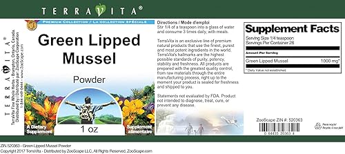 Miniatura 3 de Polvo de mejillón de labios verdes (1 oz, ZIN 520363) - Paquete de 3