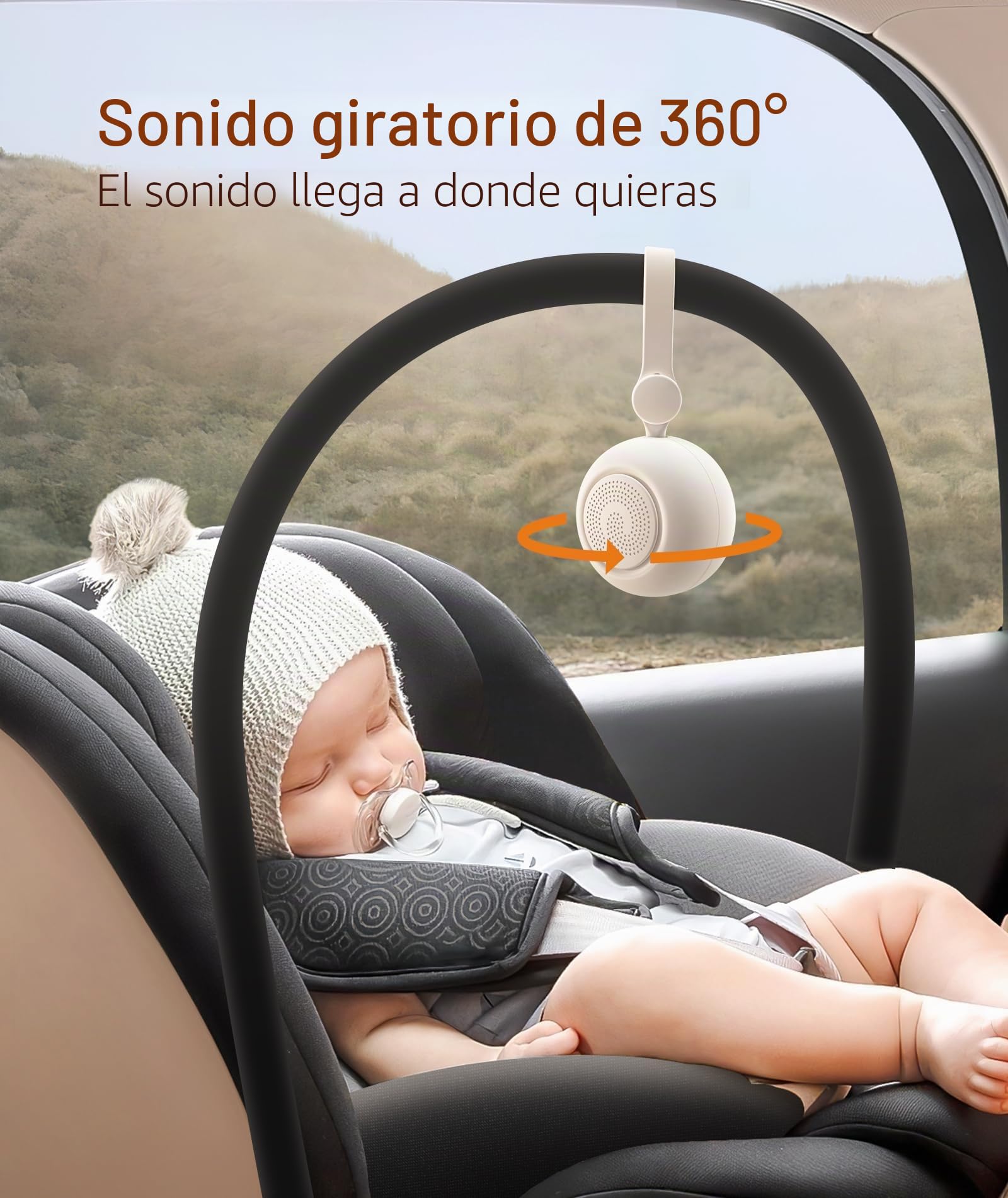 Dreamegg Sleep Lite 1 Máquina de Ruido Blanco Portátil Bebé, Maquina Ruido Blanco Bebe con 19 Sonidos, White Noise Machine 30 Volumen 4 Temporizador USB-C Recargable, Regalo Bebe Musica para Dormir