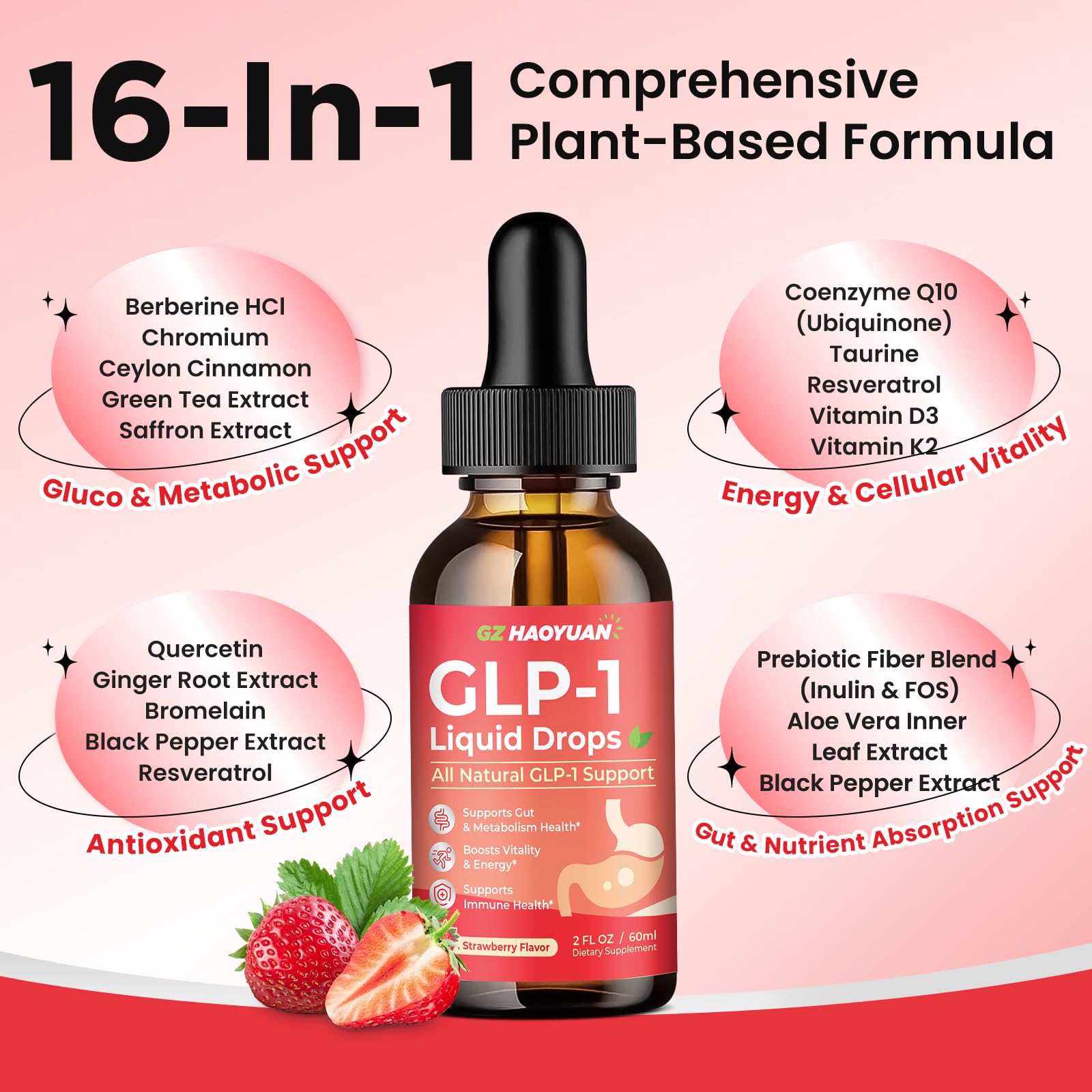 gotas glp 1 Amazon.com: Suplemento GLP-1, gotas líquidas 16 en 1 GLP-1 con berberina,  canela de Ceilán, té verde, cromo y resveratrol, naturalmente GLP 1 apoyo  para el metabolismo, digestión intestinal, sabor vegano de Stawberry,