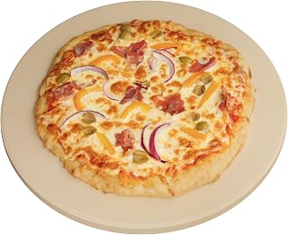Old Stone 16-Inch Round Pizza Stone - Durable Cordierite for Crispy Crust Pizza, Bread, Pastries in Oven or Grill