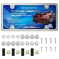 Algopix Similar Product 10 - Stainless Steel License Plate Frame Kit