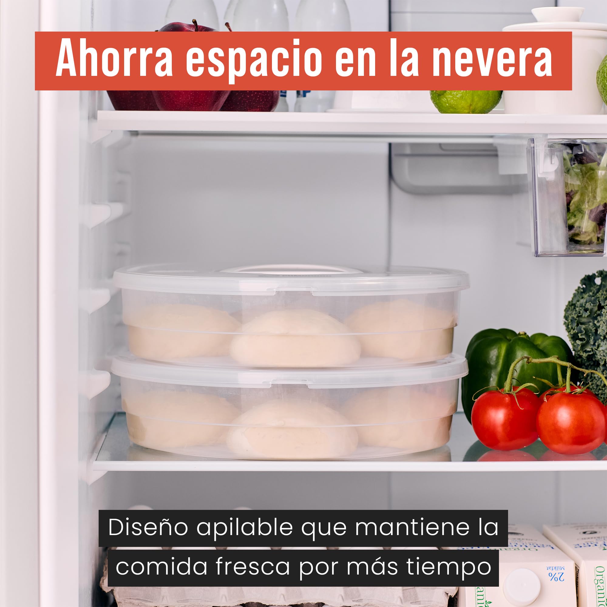 Chef Pomodoro Caja Pizza 30,5 cm, Caja para Tartas Bajas y Porta Tartas Redondo, Accesorios Pizza para Transporte y Conservación – 2 Pack