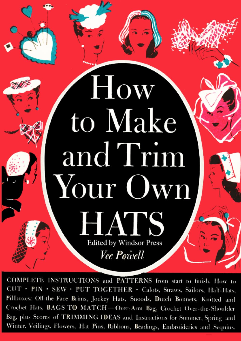 How To Make and Trim Your Own Hats: Vintage Instructions and Patterns