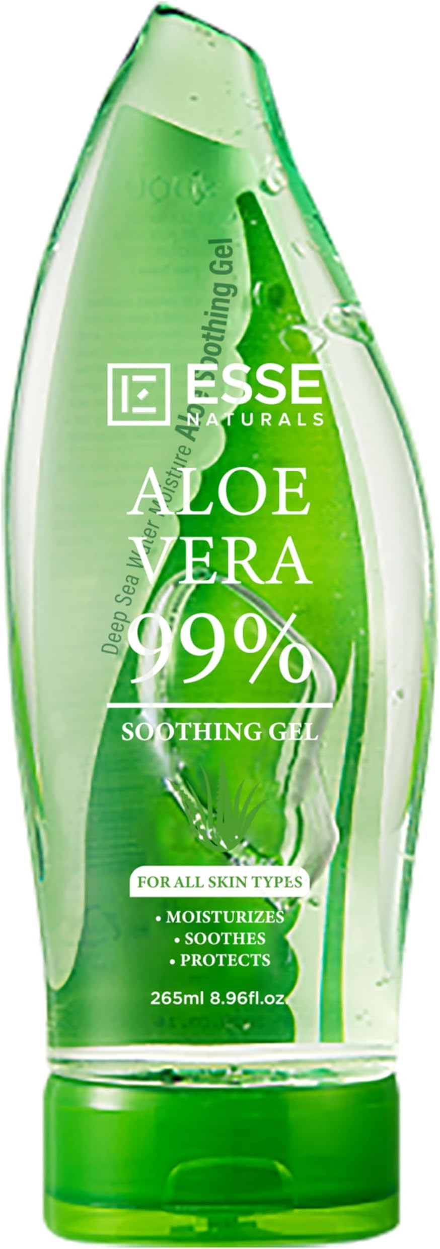 Essentialz Naturals Aloe Vera 99% Soothing Gel | Moisturises, Soothes and Protects | For All Skin Types | 265ml