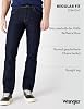 wrangler men's jeans regular - mid waist - regular fit - black w30-w44