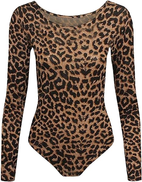 WickedFun CRAZY CHICK® GIRLS KIDS NEW LEOPARD ARMY PRINT LONG SLEEVE  STRETCH MICROFIBER DANCE GYMNASTIC LEOTARD BODYSUIT TOP : Amazon.co.uk:  Fashion