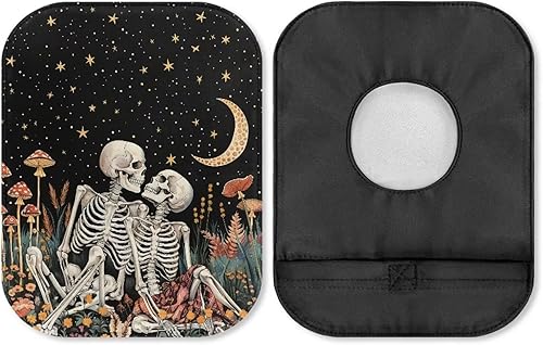 Miniatura 32 de Rnyleeg Bolsas de colostomía para mujer, 1 paquete de fundas de ostomía con cierre de flores de colibrí con cierre, suministros de ostomía Colibrí