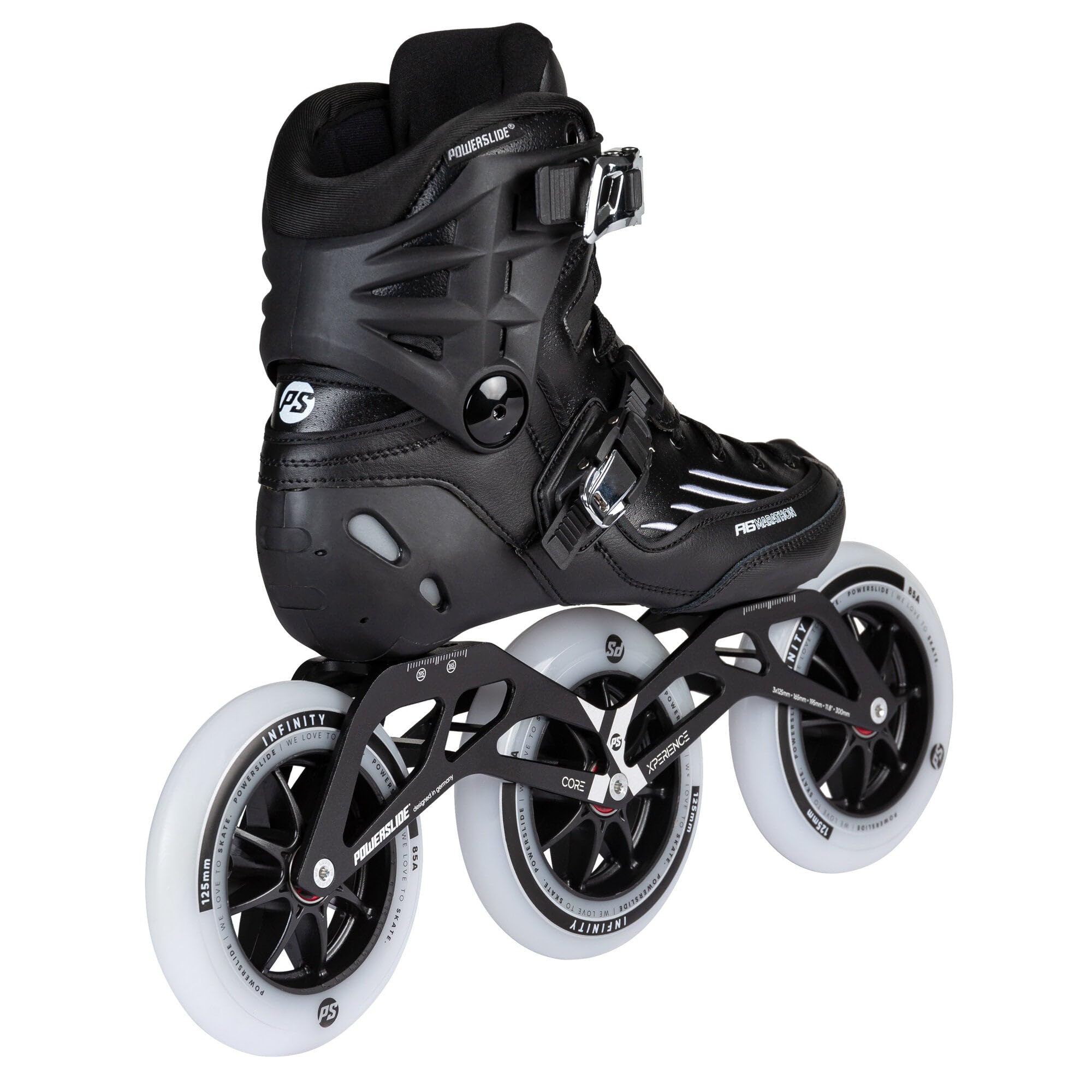 Powerslide R6 Marathon Rollers en ligne avec roues de 125 mm pour les longues distances