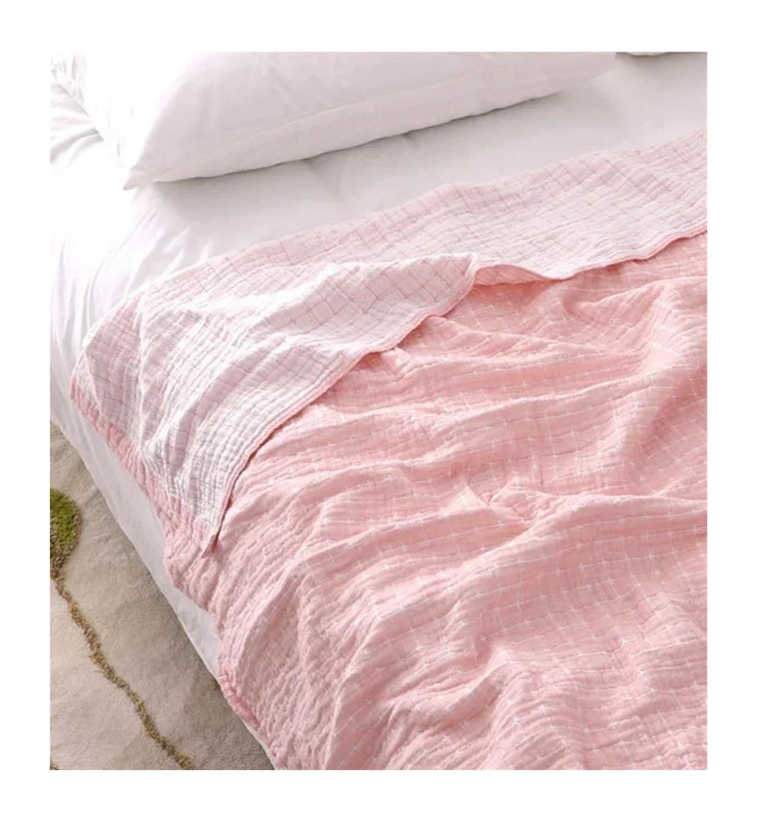Muslin Gauze Throw Blanket Multicolor 150x200 200x230cm(Color4,200x230cm)