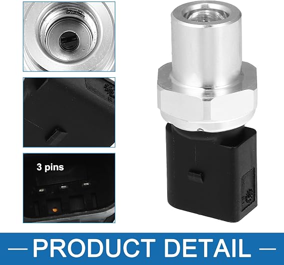 A/C Pressure Sensor Switch 4H0959126 Air Conditioner Clutch Cycle Switch for Volkswagen Golf 2012-2014