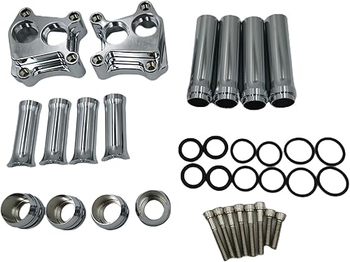 Miniatura 2 de M Maintenanse Cubierta de barra de empuje para Harley Twin Cam Street Glide Road King Electra Glide Tri Ultra Dyna Fit Street Bob Softail Fatboy