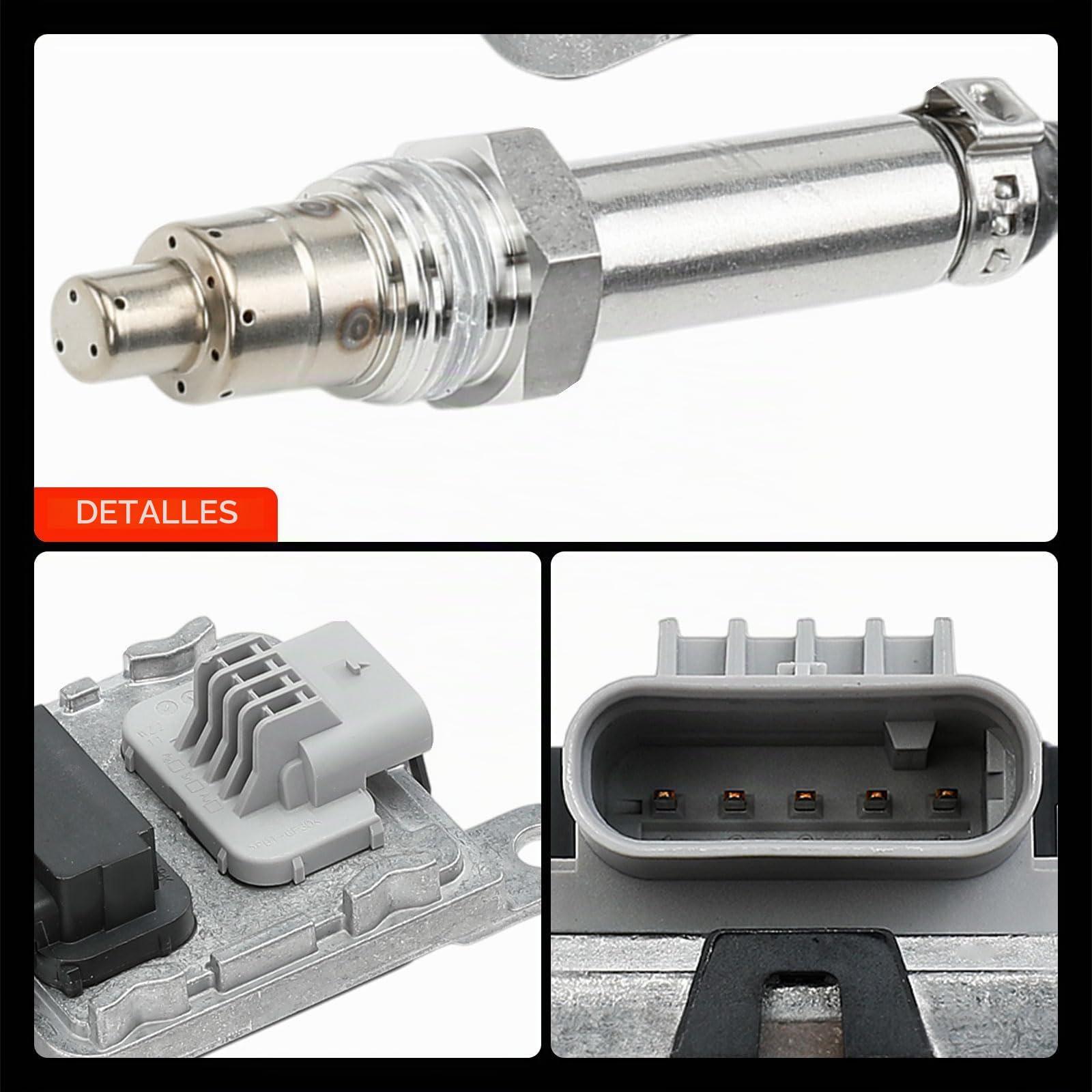 Frankberg Sensor de NOx 5 Polos 9678570780 | Compatible con: C4 II NC, DS5, C3 Aircross II 2C 2R, 308 II L3 LB LH LP LW, 2008 I CU, DS3 Cabriolet SB